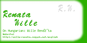 renata wille business card